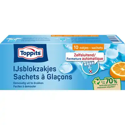 1067518 - TOPPITS IJSBLOKJESZAKJES 10X19 BLOKJES